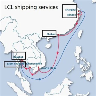 Çin'den Tayland'a uluslararası nakliye komisyoncusu